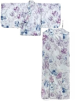 【未開封】3点セット2Way水彩花柄浴衣セット[fy027]（ショート） 3点セット2Way水彩花柄浴衣セット[fy027] | レディース